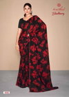 Blackberry By Kashvi Printed Pure Georgette Sarees Wholesale Price In Surat